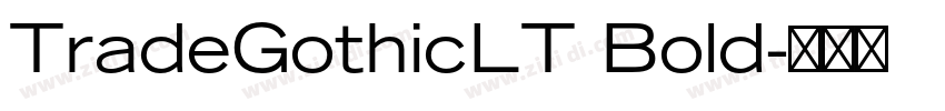 TradeGothicLT Bold字体转换